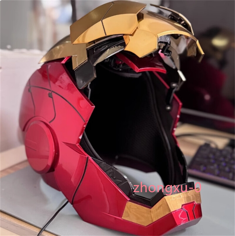 Autoking Iron Man Gold MK5 Helmet Electronic Voice Activated
