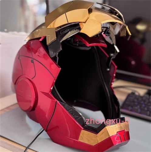 Autoking Iron Man Gold MK5 Helmet Electronic Voice Activated Open&Close Mask - Picture 2 of 17