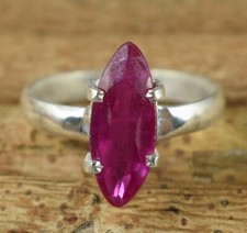 Pink Rubellite Tourmaline 6.70 Ct Natural Marquise Cut Gemstone Certified Ring