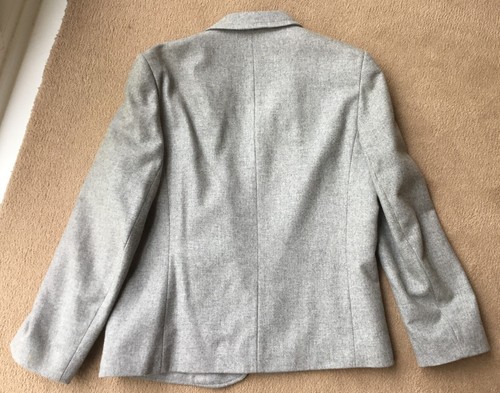 Vintage Ladies 2-piece suit Grey Wool/Polyester blend size 12 Excellent cond - Picture 6 of 9