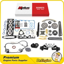 Head Gasket Bolts Set Timing Chain Kit Cover Gasket Fit 07-08 Chevrolet 2.2L