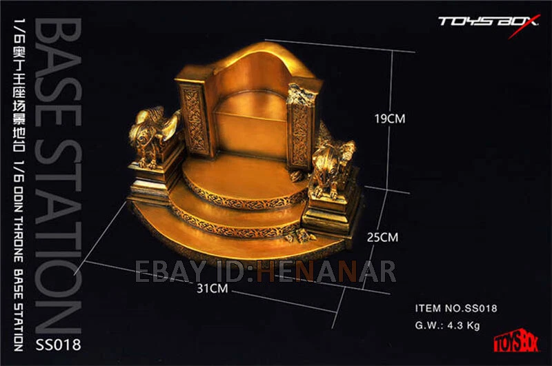 Figura de acción Odin's Throne 1/6 resina escena plataforma modelo SS018 ajuste 12 pulgadas GK Foto 4 de 4