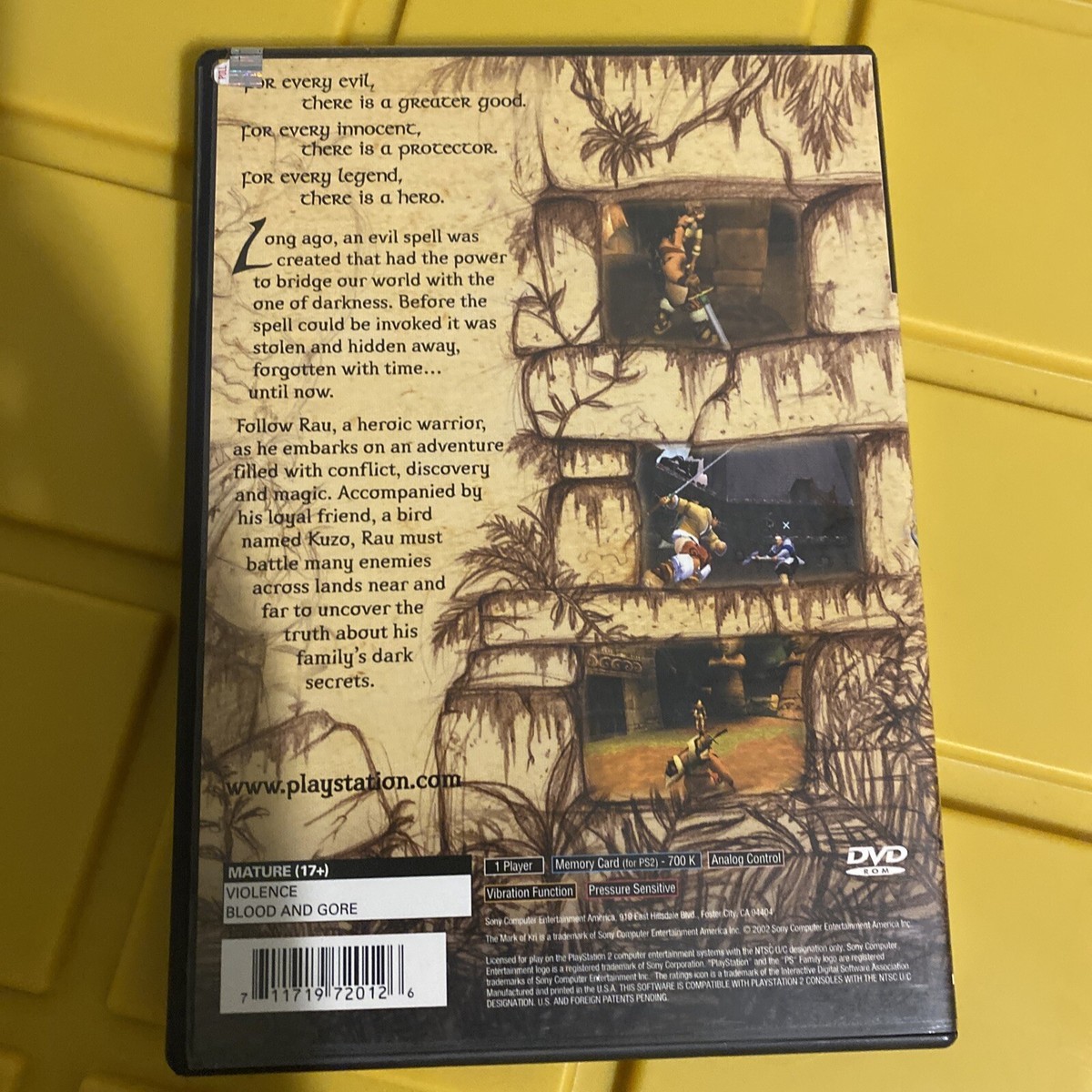 THE MARK OF KRI ( PlayStation 2, ps2) CIB complete