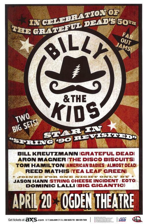 Bill Kreutzmann Disco Biscuits Sci Big Gigantic Denver 2015 Concert Poster