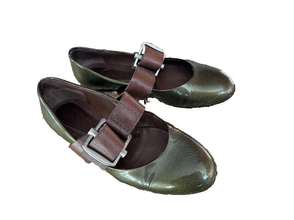 Planos de cuero para mujer Marni patentados