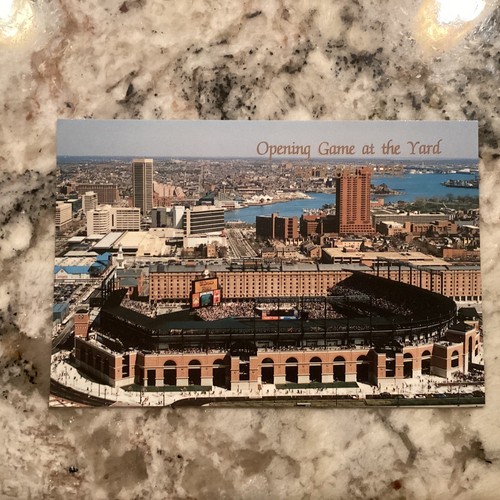 CAMDEN YARDS 2 DIFFERENT PARK OPENING POSTCARDS HOME OF THE BALTIMORE ORIOLES - Picture 2 of 5