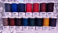 15 NEW Dark colors GUTERMANN 100 polyester sew-all thread 274 yard Spools