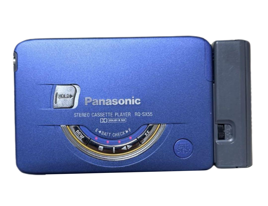 Panasonic RQ-SX55 Cassette Player Walkman Metallic Blue Panasonic RQ-SX55 Cassette Player Walkman Metallic Blue