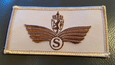 NORWAY AIR FORCE  PATCHES -  GREY FLYWING SYSTEMOPERATØR PATCH 