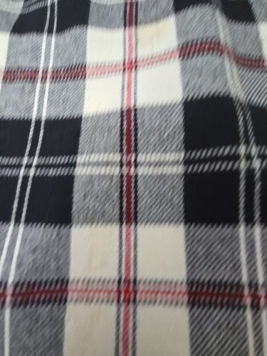 Tartan Plaid Pencil Skirt W Fringe Waist 26X30 STAINS SEE PICS Outlander Look - Picture 7 of 9