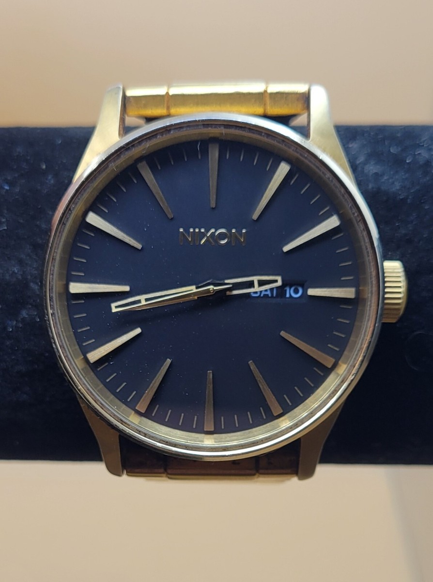 Wrist Watches Nixon Retro Watch Nixon Mens' Gold Tone Wrist Watch