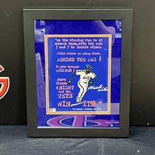 Mookie Wilson New York Mets Signed 8x10 Framed Photo Autographed Steiner CX