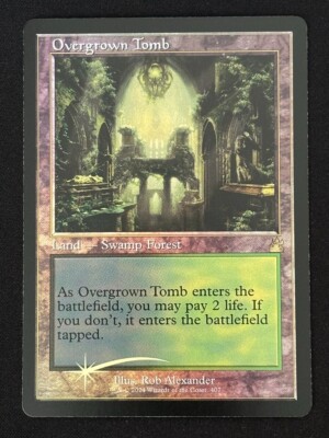 1x MTG Overgrown Tomb (Retro Frame, Foil) - Ravnica Remastered (RVR) #407