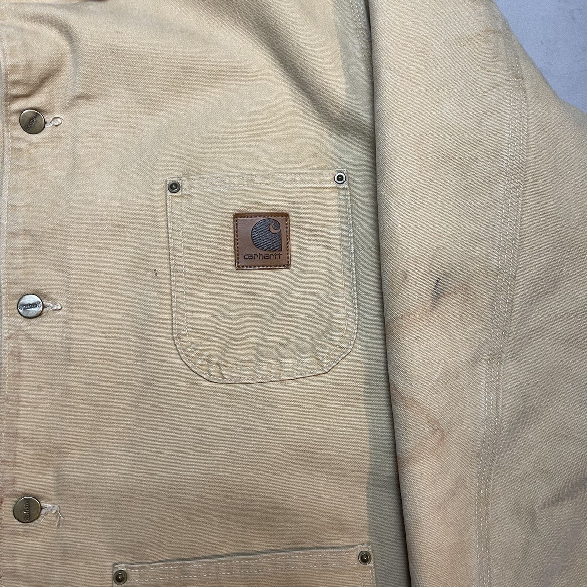 Vintage Carhartt USA Chore Jacket C02WET Coat Large Regular