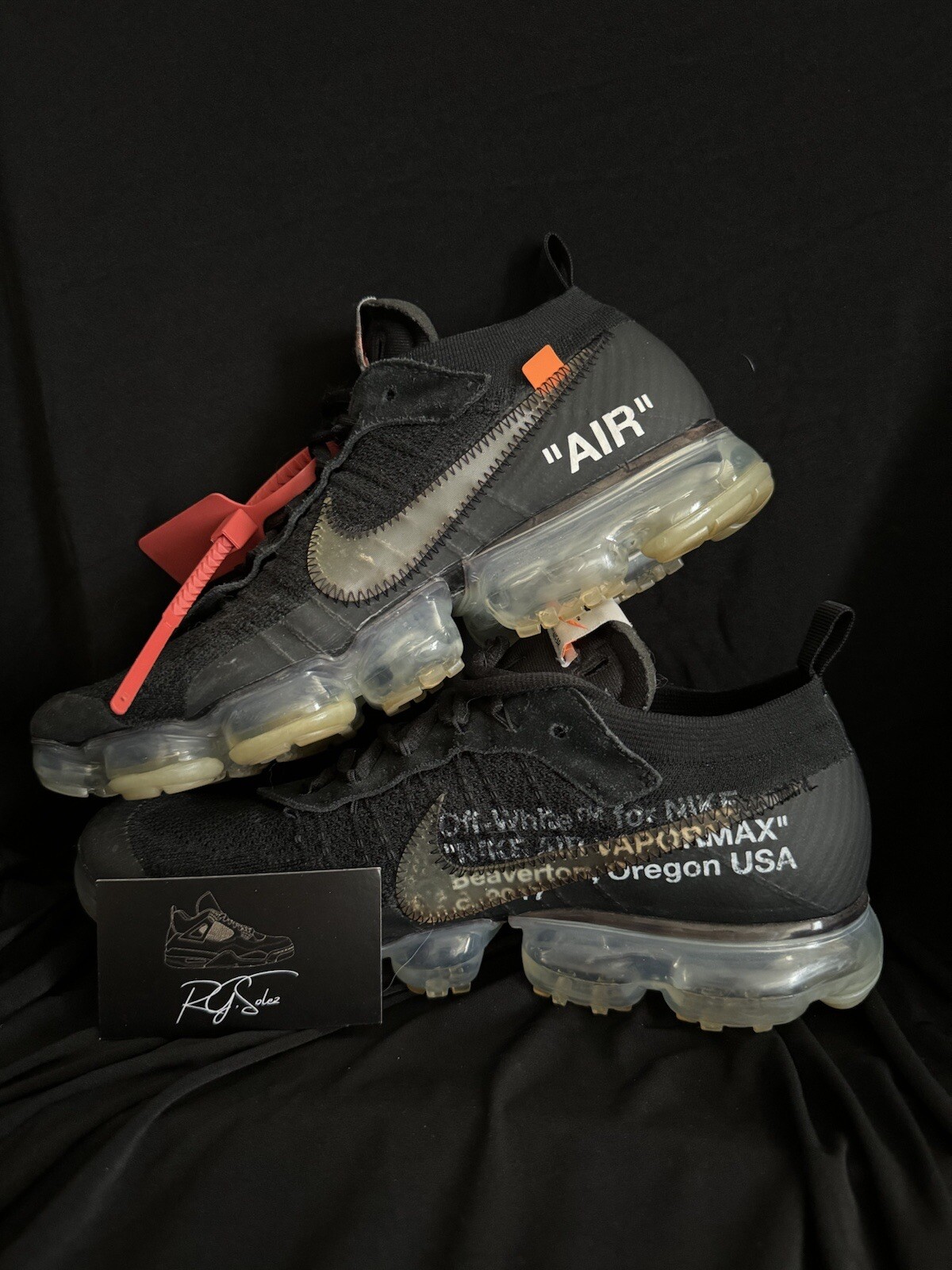 OFF WHITE X NIKE Taglia 10 5 Nike Air VaporMax x BIANCO SPORCO parte 2 2018 AA3831 002