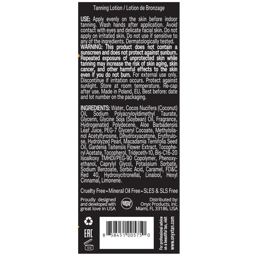 Onyx Ultime Tanning Lotion 2 in 1 Triple Bronzer & Skin Accelerator Intensifier - Picture 10 of 10