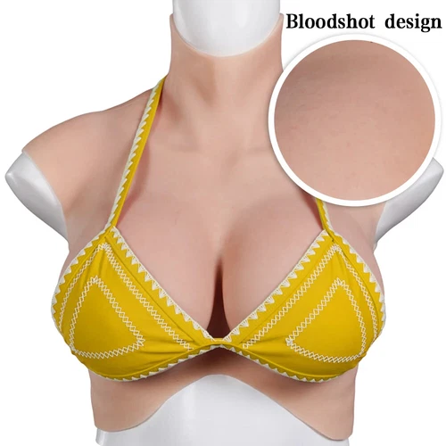 Realistic Fake Chest Enhancer Silicone Breast Forms for Cosplay - Picture 2 of 24