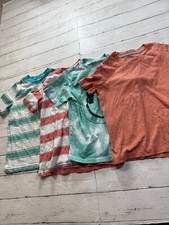 Wonder Nation Boy's Multicolor Crew Neck Striped Trendy T Shirt 4 Piece Set Sz S