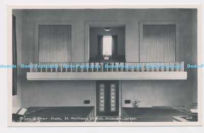 C018141 Trikot. Millbrook. Matthäuskirche. Orgel und Chorgestühl. R.A.P.