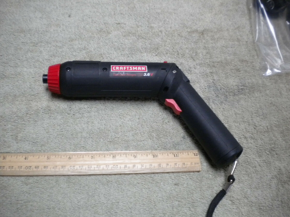 Craftsman 3.6 Volt Cordless Screwdriver Dual Gear Ranges Craftsman 3.6 Volt Cordless Screwdriver Dual Gear Ranges