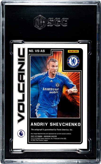 2021-22 Panini Obsidian Soccer #VS-AS Andriy Shevchenko Auto