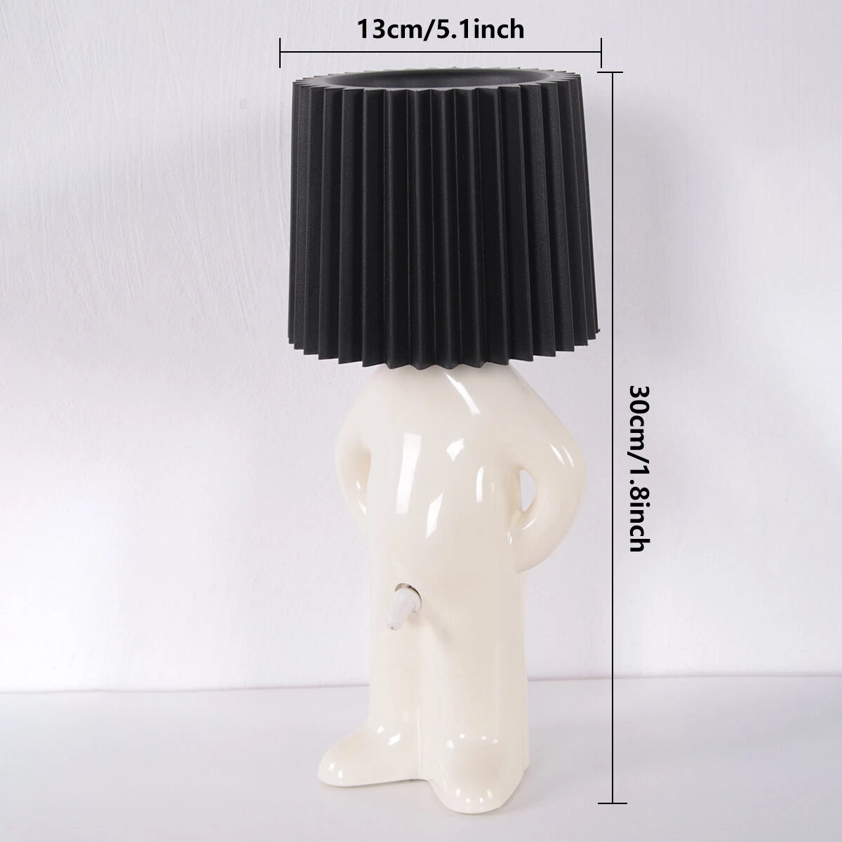 Naughty Boy Table Lamp ရှက်ကြောက်ညမီး ဖြုတ်တပ်နိုင်သော အရိပ် စားပွဲခုံ မီးအိမ် အလှဆင်ခြင်း လက်ဆောင် - 19 ပုံ 7 ပုံ