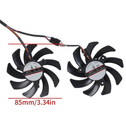 Graphics Card Coolers Fan Low Noise Graphics Card Radiators for RX 5600XT 5700 - Afbeelding 8 van 8