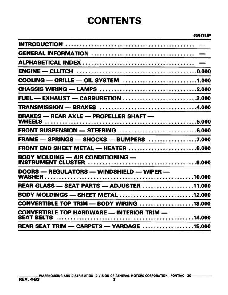 Catálogos de piezas e ilustraciones de chasis y carrocería Pontiac 1968-1975 Foto 2 de 4