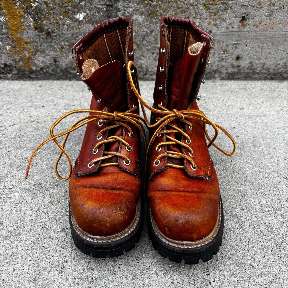 Vintage Red Wings Irish Setter Sport Boot Leather Vibram Vintage Red Wings Irish Setter Sport Boot Leather Vibram