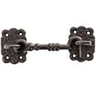 ANTIQUE BLACK CABIN CHUNKY DOOR HOOK 4" 100MM Classic Twist Gate Shed Door Catch