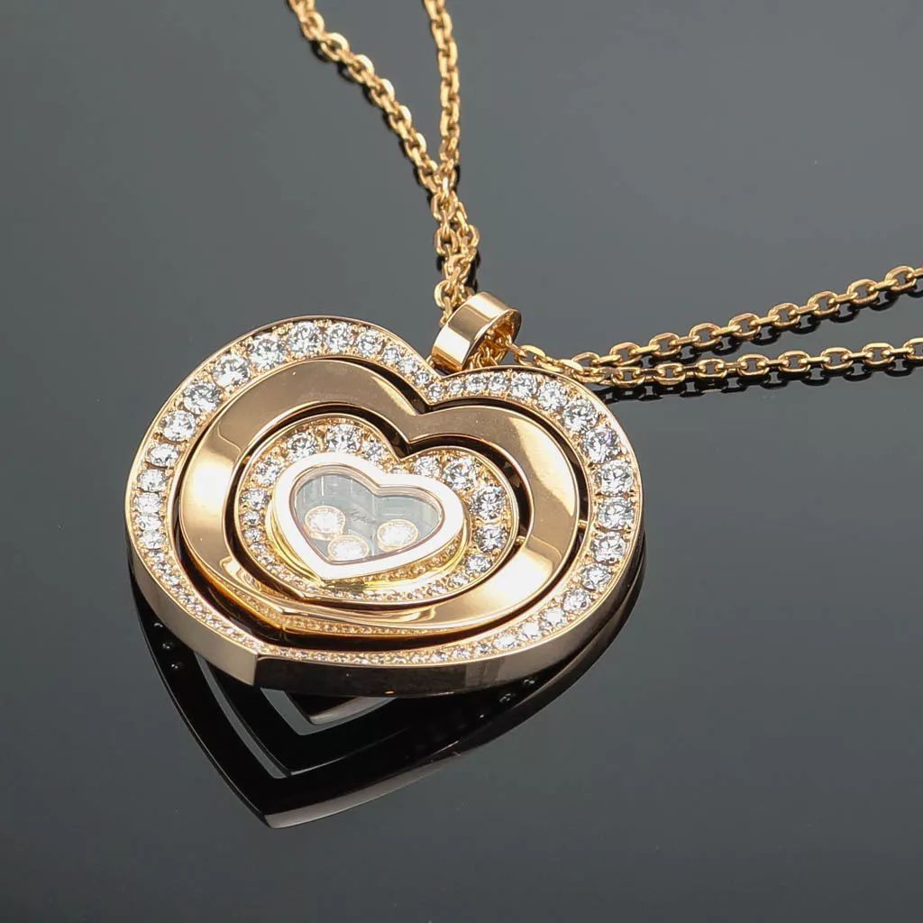 Chopard Happy Diamonds Icons diamonds and gold necklace