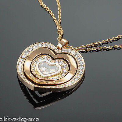 CHOPARD HAPPY DIAMONDS HEART PENDANT NECKLACE 797221-5002 CHOPARD HAPPY DIAMONDS HEART PENDANT NECKLACE 797221-5002