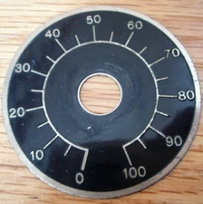 VARIABLE TRANSFORMER FACE PLATE