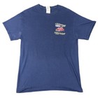 Ford Men’s T-Shirt Medium M Navy Blue Few Horses Tucked In Barn Car Racing