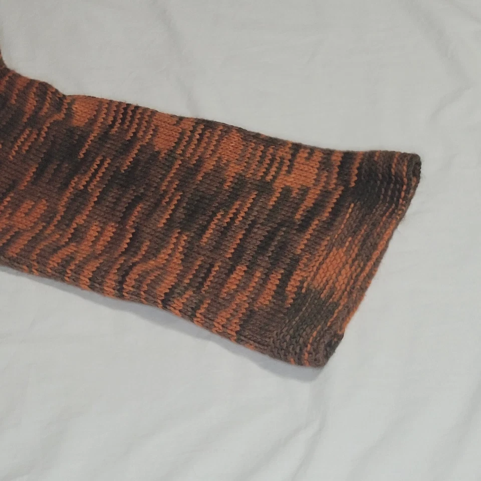 CATO Cardigan Sweater  Hooded Long Women's 14/16W Long Bell Sleeves Orange/Brown - Image 4 of 4