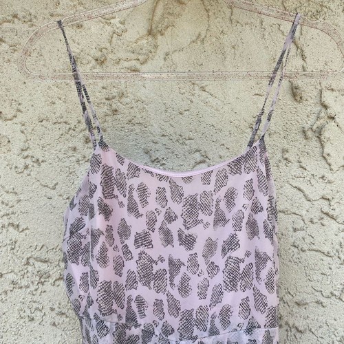 Altar’d State Size medium pink ruffle snakeskin romper flirty feminine brunch - Picture 7 of 8