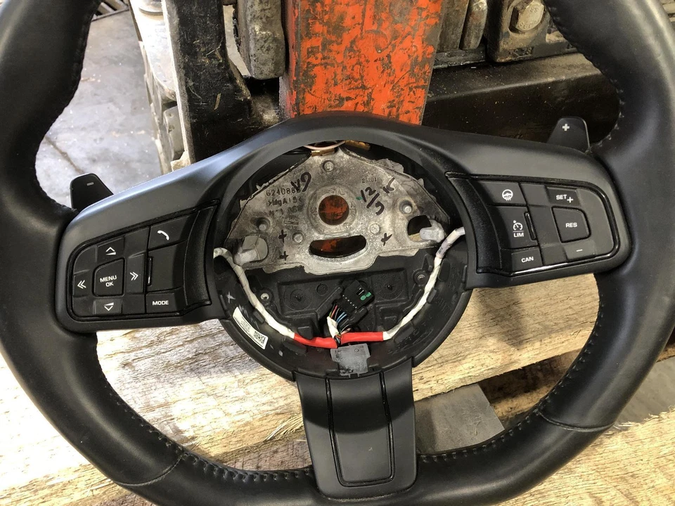 2016 Jaguar F Type Black Sport Performance Steering Wheel Heated w/Paddle Shift Foto 4 de 4