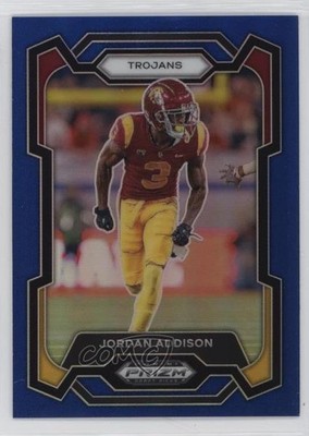 2024 Panini Prizm Draft Picks Blue Prizm 87/199 Jordan Addison #84 1n8m