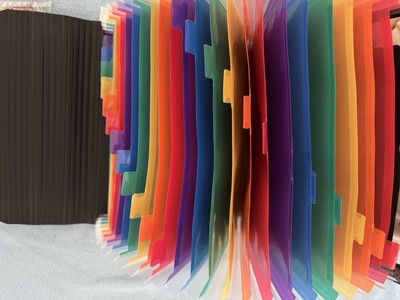 Desk File Organizer26 Fächer A4 Multicolor Portable Accordion Aktentasche Akteno
