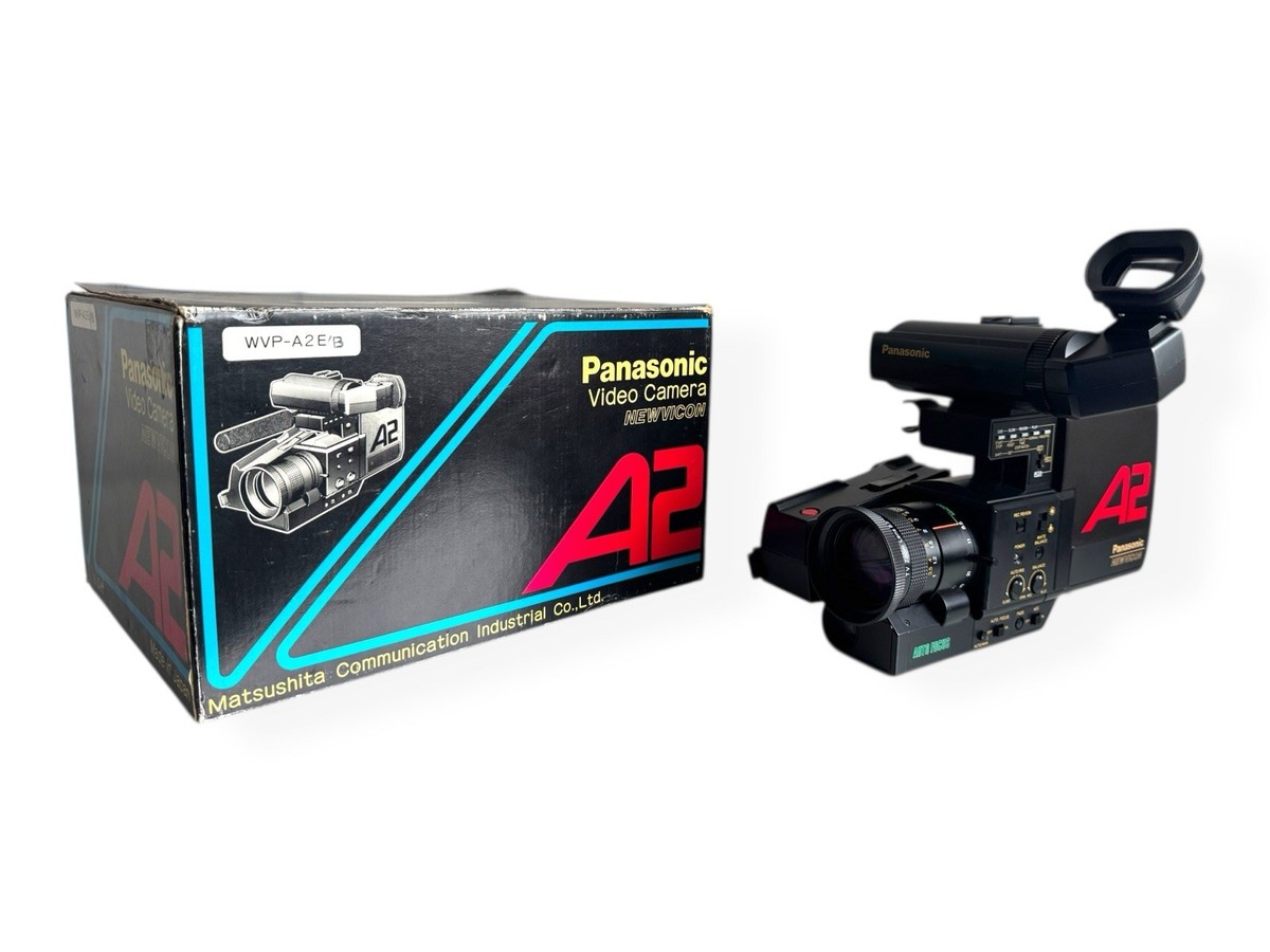 Panasonic Vintage A2 Video Camera WVP-A2E Boxed With Cables And