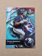 2023 Bowman Platinum-Top Prospects Drake Baldwin #TOP-26 Aqua Ice Foil /250 (RC)