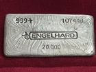 Engelhard 20oz 999 Vintage Silver Bar,Canadian Variety, Bull Logo,