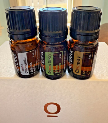 Lot of (3) doTERRA Essential Oil Roman Chamomile Summer Savory Caraway SEALED!