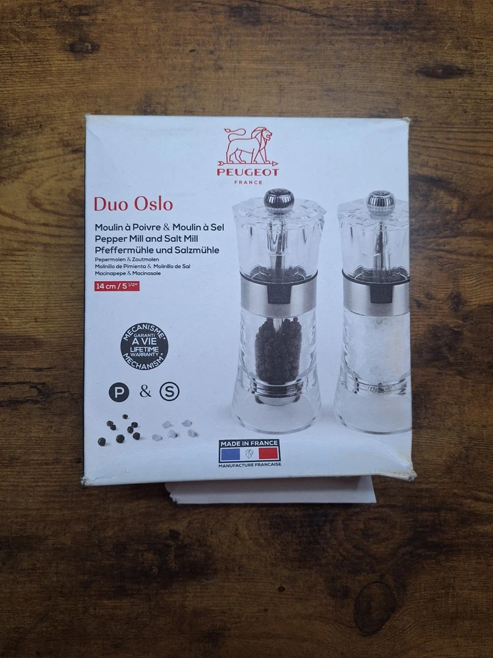 Измельчители акриловой соли и перца Peugeot Duo Oslo (новые, поврежденная коробка) - Изображение 2 из 4