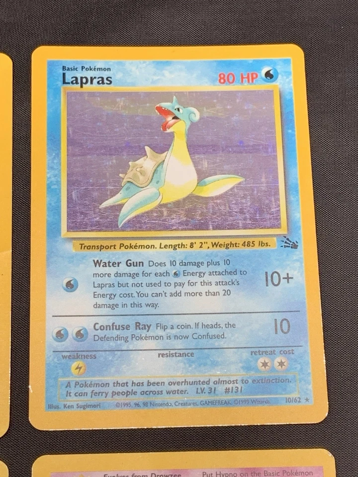 Vintage Holo Rare Pokemon Cards WOTC 1999 Base Set, Fossil, Jungle MP/HP Mewtwo - Image 4 of 4