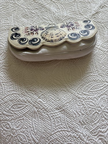 Lulu Guinness “SEASHELL” Handcrafted Clutch Bag. Vintage. Leather. - Picture 4 of 8