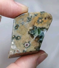 Orbicular Ocean Jasper Crystal Unique Piece Free Form Polished Healing (D)