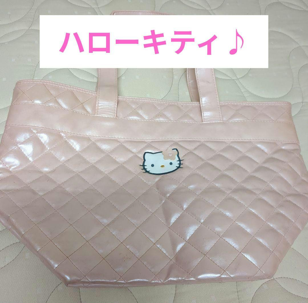 昭和レトロ　激レア　1976年製 Kiki & Lala ハンドバッグ ピンク 1976 Hello Kitty Pink Quilted Bag, Rare Unused Vintage from