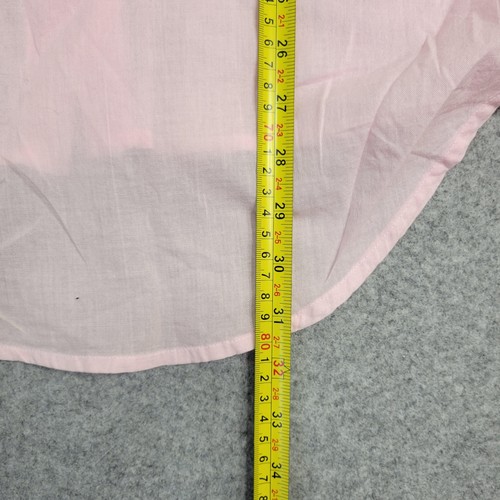 Camicia Sundry donna taglia 2 rosa bianca con bottoni manica lunga dip dye cotone top - Foto 3 di 16