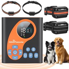 2IN1 Wireless Electric Dog Fence Pet Containment System Shock Collar For 1/2 Dog